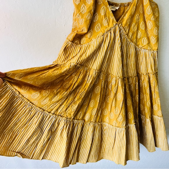 Sundance-Talisman Boho Western Mustard Charmed Dress Fit and Flare XL - Picture 3 of 9